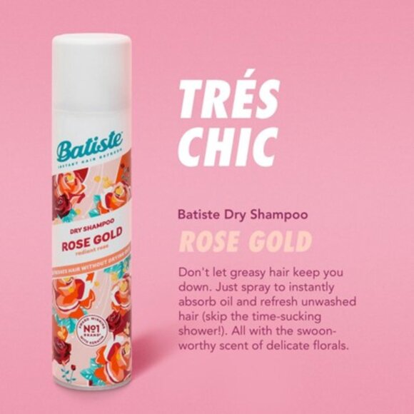 NEW Lot of 3x [Batiste] ROSE GOLD Dry Shampoo - Full size, not travel! - Picture 4 of 9